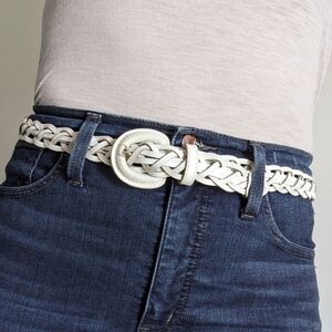 Vintage Braided Leather Belt